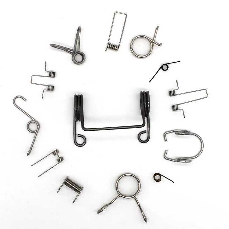 Customized Factory Metal Spring Stainless Carbon Alloy Steel Anodizing Small Dual Loop Hooks Extension Springs for Nail Lamp