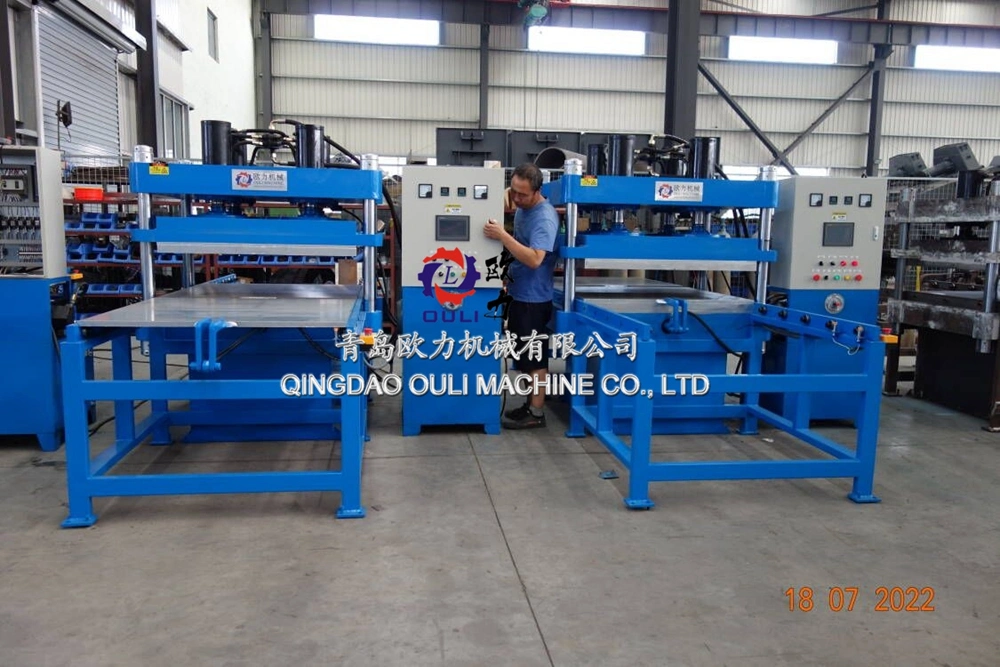 1000*1000 EPDM Rubber Tiles Hydraulic Press, , Rubber Vulcanizing Press, Vulcanizer Press, Hydraulic Press Machine