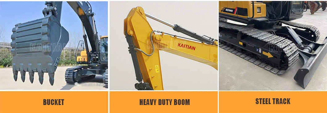 Kaitian Digger Excavators Xe270dk 27 Tons Hydraulic Excavator with Closed Cabin