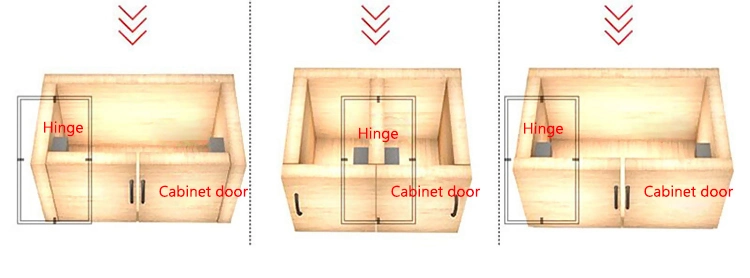 New Hot Sale 35mm Spring Loaded Slide on Two Way Hinges Cabinets Fitting Cabinet Door Hinge