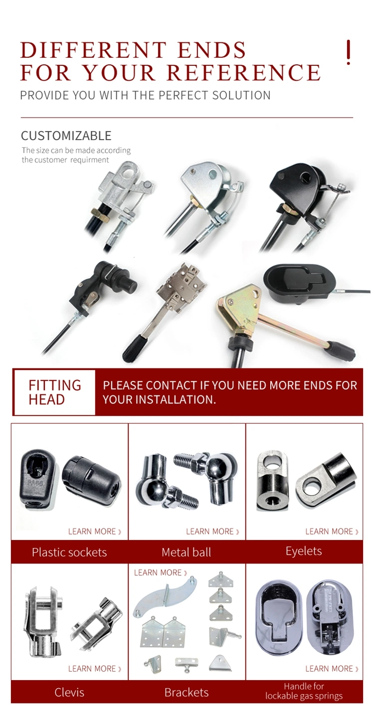 RoHS Test Lockable Gas Spring with Button for Medical Chair