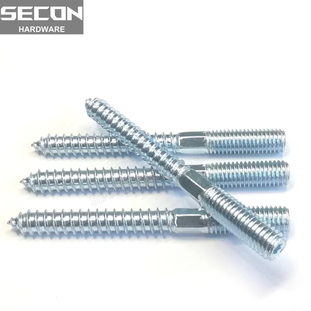 Made in China High Quality Zinc Plated Hanger Bolt Screw Factory Metric Thread Screw Machine Thread Wood Thread Self Tapping Screw Machine Screw
