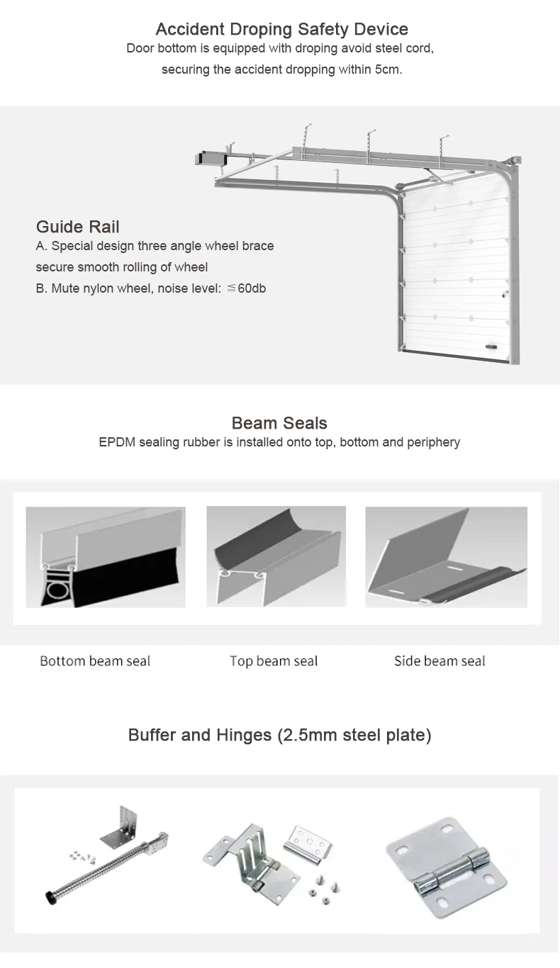 Best Selling Automatic Sectional Garage Door Seal Spring for Villa