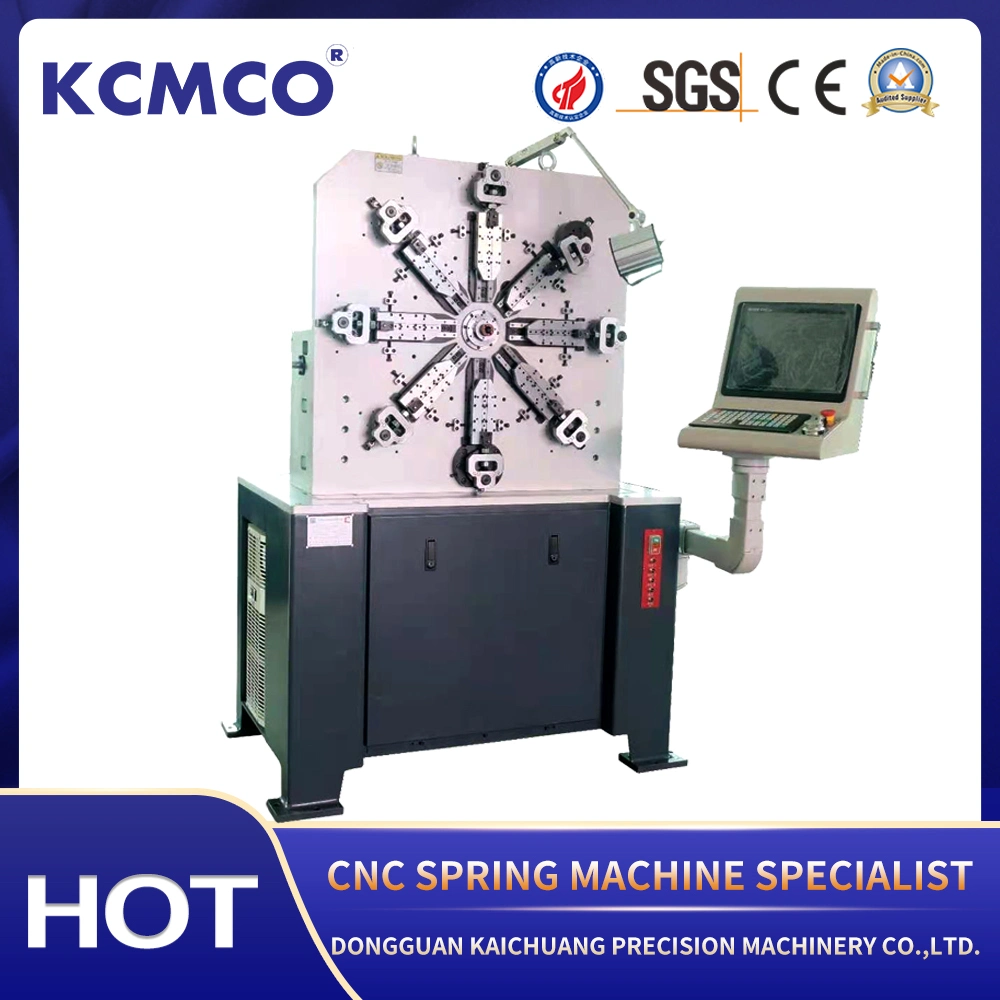 CNC Spring Coiling Machine with 2 Axis 0.15~0.8mm KCT-8C Stainless Steel Springs for Metric Extension Springs