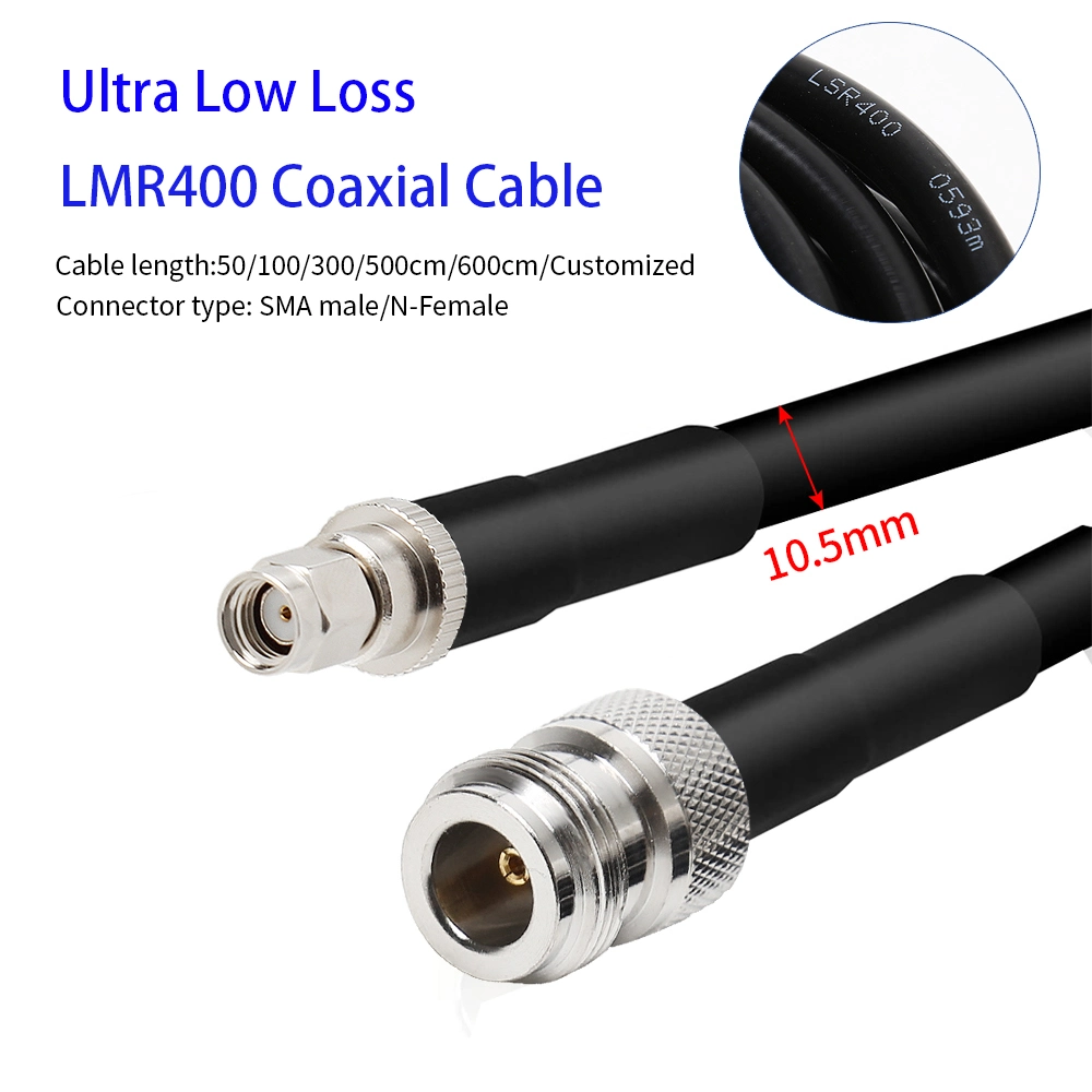 Lrm400 Coaxial Cable N Male to RP SMA Male Low Loss for Helium Hotspot Antenna