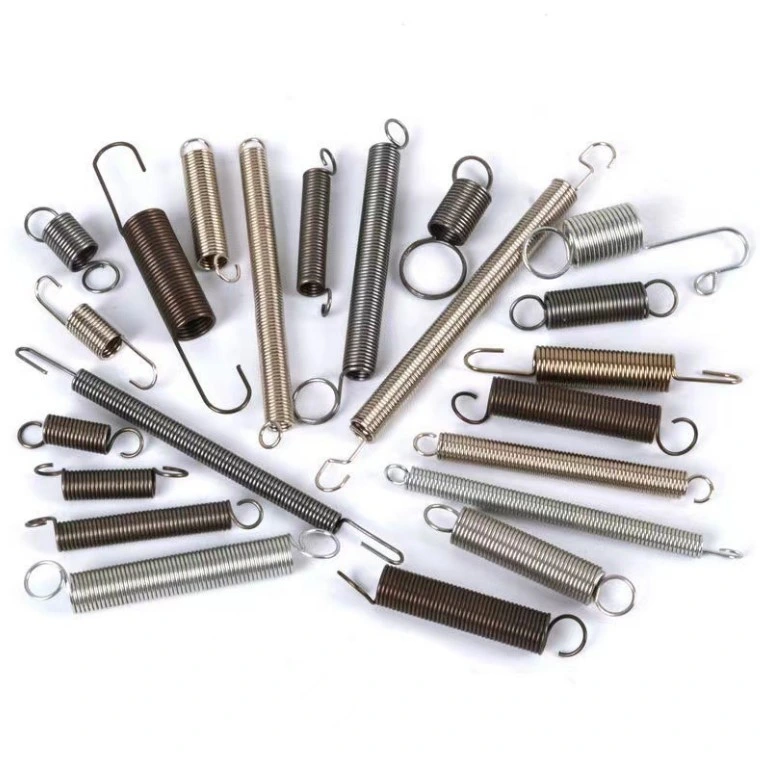 Custom Stainless Steel Spring Steel Galvanized Open Hook Coil Extension Tension Spring