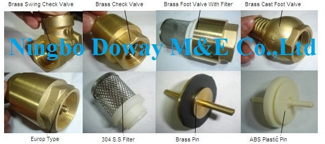 China Factory Custom Forged Brass Spring Check Valve with Filter