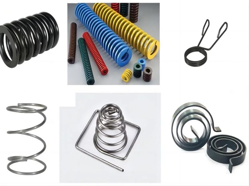 Custom Precision Heavy-Duty Coil Compression Springs, Stainless Steel Wire Forming Extension Springs