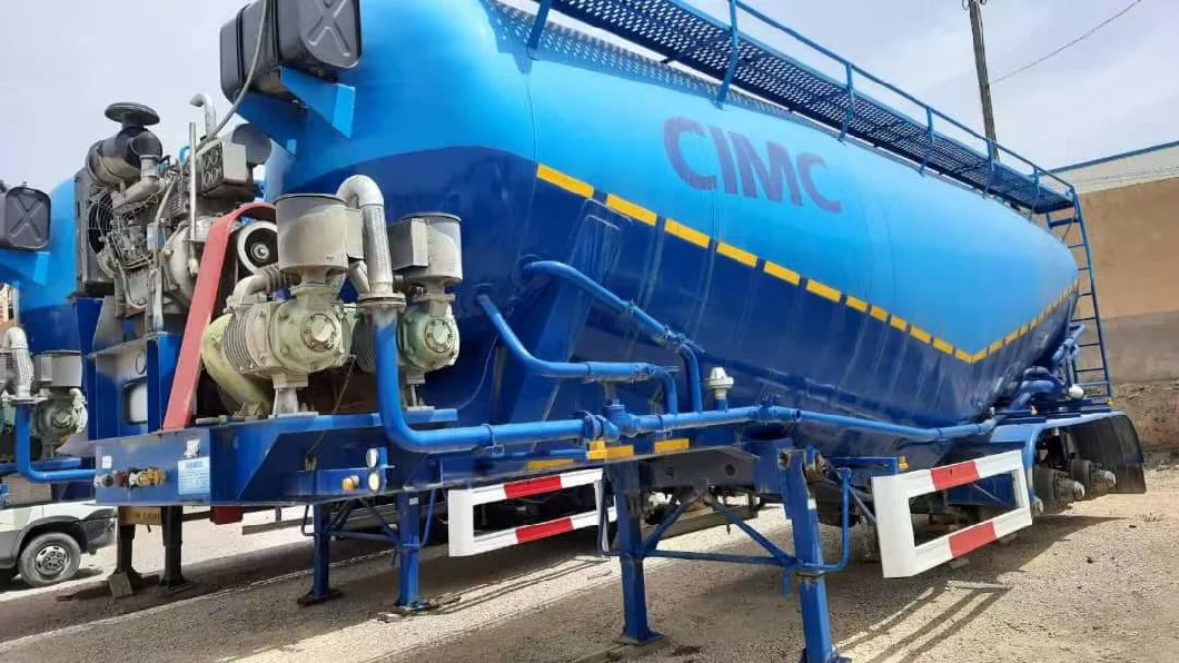 Cimc New 28m3-60m3 3 Axle Bulk Cement Tanker Powder Cimc Trailers for Sale