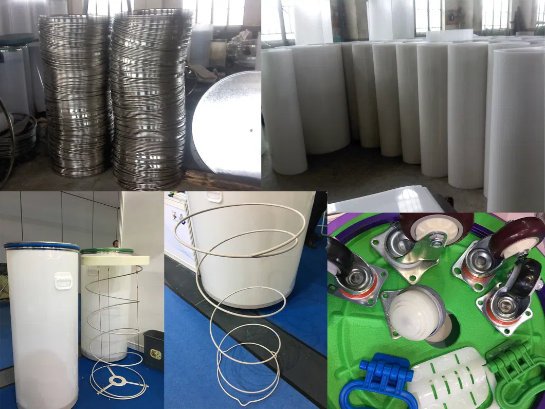 Tongda Textile Spinning HDPE Extra Large Sliver Can with Strengthened Spring and Caster