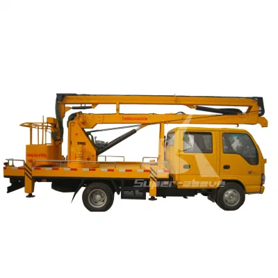 12-20m Mobile hydraulische Hebeplattform Kurbelarm Aerial Arbeitsfahrzeug