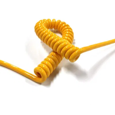 0,75 mm2 elastische Spiralkabel Verlängerungsfederkabel Kurbelkabel Federspule