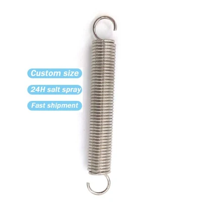 Hongsheng Custom Metal Steel Deichsel Verlängerung Feder Spirale Doppelt Geöffnet Feder Für Konstante Kraftspannung Einhaken