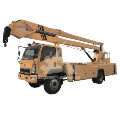 12-20m Mobile hydraulische Hebeplattform Kurbelarm Aerial Arbeitsfahrzeug
