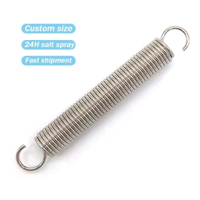 Hongsheng Custom Metal Steel Deichsel Verlängerung Feder Spirale Doppelt Geöffnet Feder Für Konstante Kraftspannung Einhaken