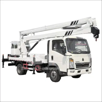 12-20m Mobile hydraulische Hebeplattform Kurbelarm Aerial Arbeitsfahrzeug