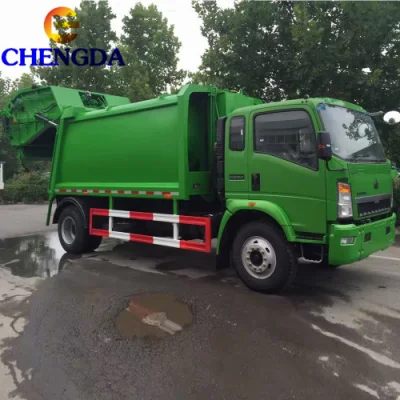 HOWO 4X2 12cbm gebrauchte Müllwagen zum Verkauf