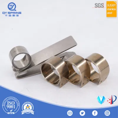 OEM Custom Edelstahl 301 flache Spiralmotor Bürstenfedern