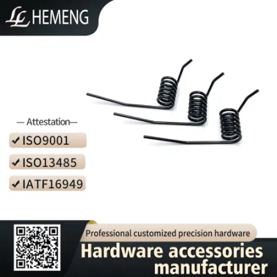 Hochwertige kundenspezifische Metall Edelstahl lange Schwanz Federn (ISO9001/IATF16949)