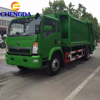 HOWO 4X2 12cbm gebrauchte Müllwagen zum Verkauf