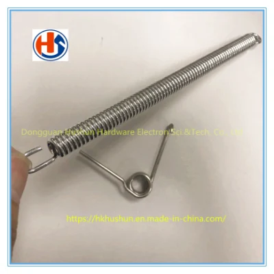 Custom kleine Edelstahl Verlängerung Spannung Feder mit Doppel-Haken (HS-SM-085)