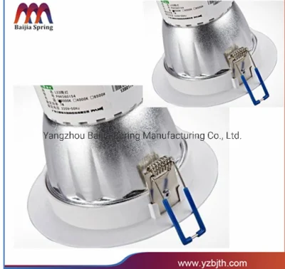Ultradünne LED-Lichtfeder und LED-Downlight Torsion Spring. 3,0-8,0 Beryllium Bronze Material männliche Drum Spring Laterne Feder für Bananenstecker Kronenkralle