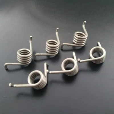 302 Edelstahl-Torsionsfeder, Windrichtung Rechts, 90 Grad Durchbiegung, 0,484 Zoll Ad, 0,054 Zoll Drahtgröße, 2 Zoll Beinlänge, 0,296-Zoll-Mandrel Größe