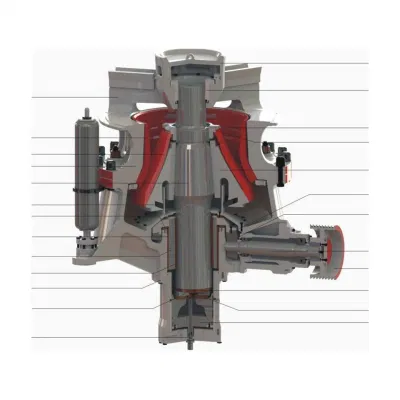 UniSite Spring Cone Crusher zum Verkauf Qh332-Ddhs Cone Crusher Cone Brecher Ersatzteile Kupfer