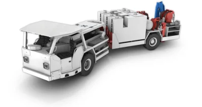 Unterirdischer Bergbau Versorgungsfahrzeug mit Chassis Nutzlast 12 Ton unterirdisch Fahrzeug mit CE warten