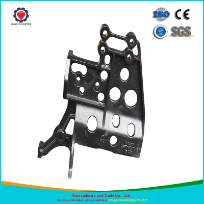 ISO9001 Hersteller Custom Iron / Steel Parts Fahrzeug Hardware OEM Gabelstapler / Traktor Komponenten Heavy-Duty Lkw / Anhänger Casting Teile Blatt Feder Halterung Bügel