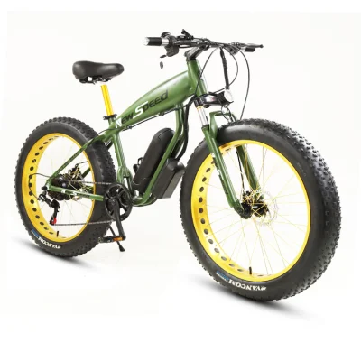 Quelle Fabrik Verkauf Explosive 26 Zoll Elektro Mountain Bike Schnee Fat Tire Munition Stoßdämpfung Off-Road-Bike
