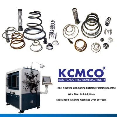 Kundenspezifische Druckfedern Top Lieferant KCMCO KCT-1220WZ 12 Achse ohne Nockenachse Federmacine mit Drahtführungssystem