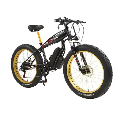 Quelle Fabrik Verkauf Explosive 26 Zoll Elektro Mountain Bike Schnee Fat Tire Munition Stoßdämpfung Off-Road-Bike