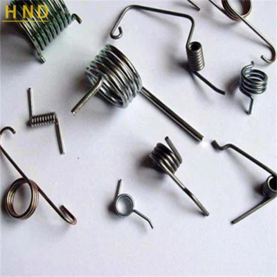Custom Edelstahl Stoßabsorbierende Druckfeder Doppelhaken Spannfeder Galvanisch Beschichtete Torsionsfeder