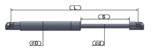 Shock Absorber Gas Lift Spring for The Furniture The Installation 100mm 200mm 50lbs