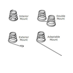 Small Long Barrel Die 5mm Flat Wire Stainless Steel Tension Spring Battery Connector Toy Coil Springs