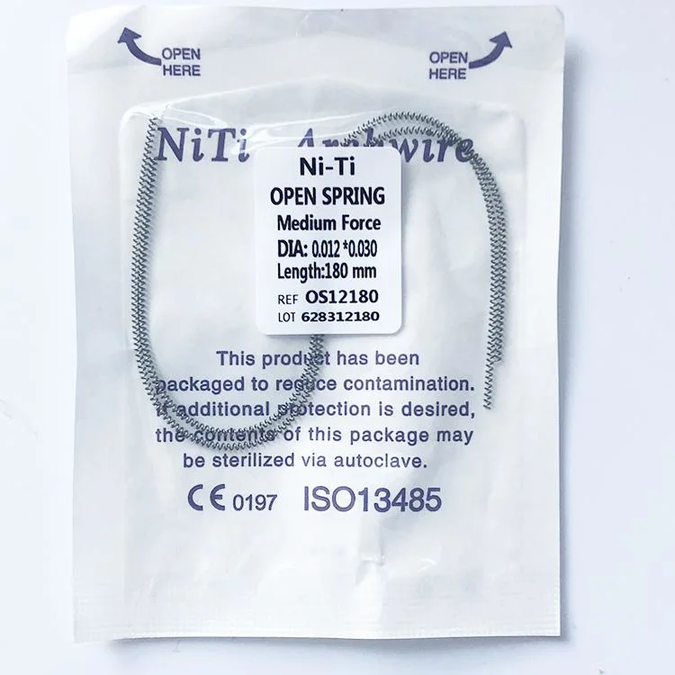 Dental Orthodontic Niti Open Spring Dental Elastic Coil Spring Orthodontic Open Spring