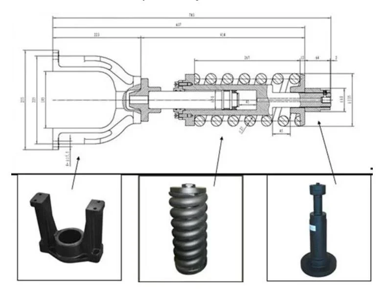 Sumitomo Sh120 Excavator Track Adjuster Tensioning Device