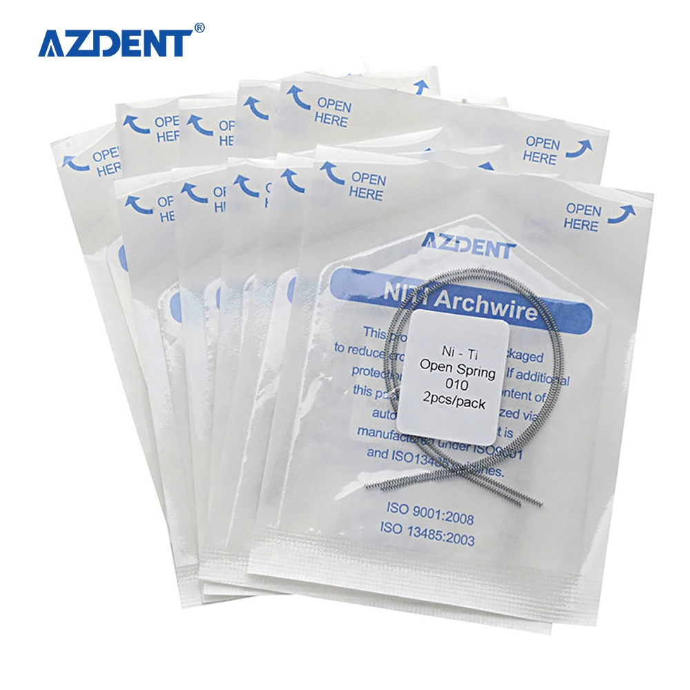 Azdent Dental Orthodontic 0.010*180mm Niti Open Coil Spring with CE