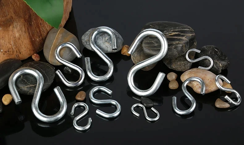 Multi-Specification Safety S Type Stainless Steel Spring Hook