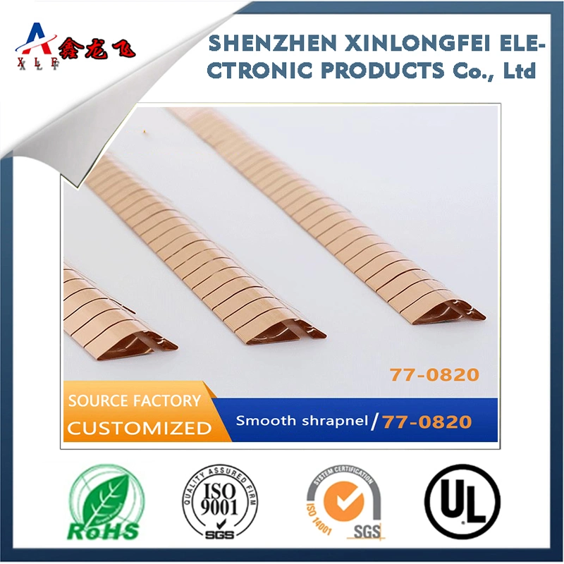 Printed Version Stamped Beryllium Copper Spring, Corrosion-Resistant Metal Shielding Spring, Electronic and Mechanical Electromagnetic Shielding Material