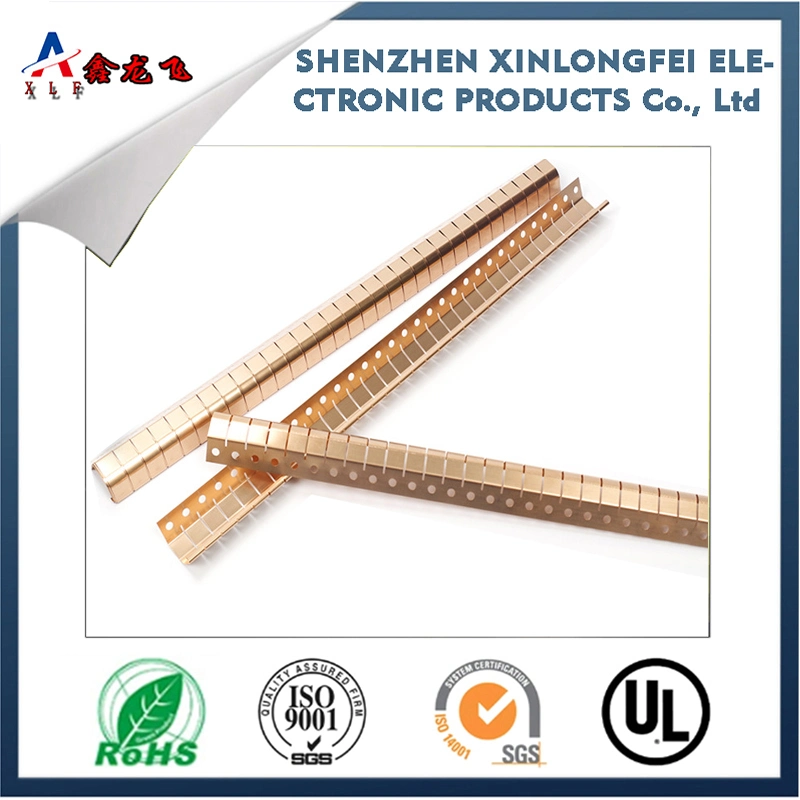 Printed Version Stamped Beryllium Copper Spring, Corrosion-Resistant Metal Shielding Spring, Electronic and Mechanical Electromagnetic Shielding Material