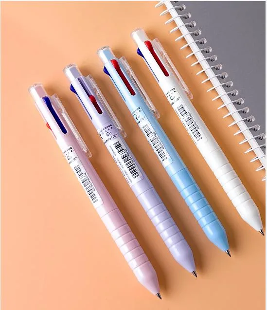 Office Supply Wholesale Stationery Multi-Color Gel Ballpoint Pen with Grip, Quick Dry Ink, Fine Tip 0.5mm Black/Red/Blue