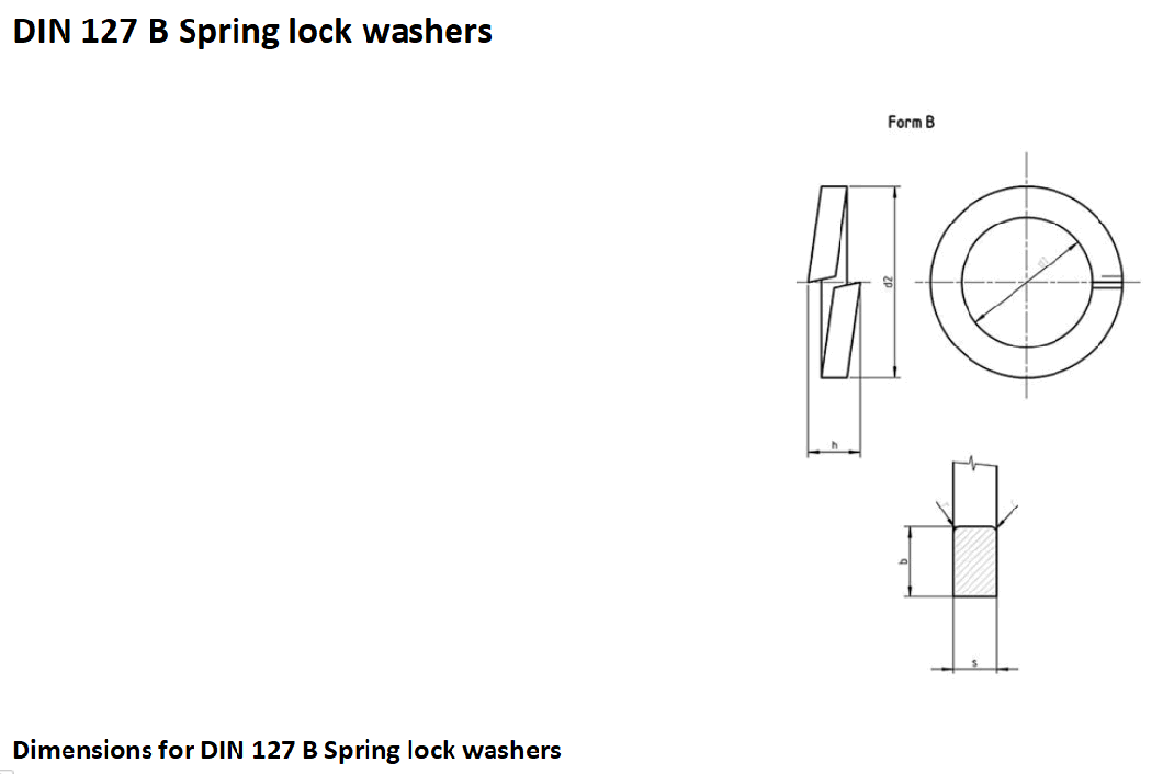 High Quality Galvanized Stainless Steel Spring Washer DIN127b Lock Spring