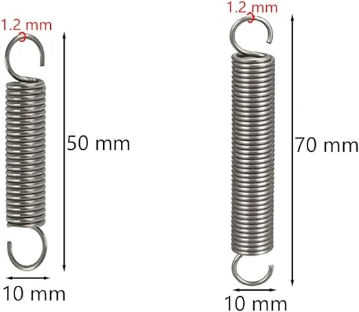 Stainless Steel Compression Tension Double Hook Stretching Spring for Mechanical Tension