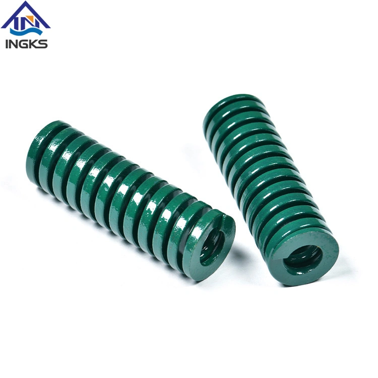 Green Heavy Load ISO10243 JIS Compression Flat Coil Mold Die Spring