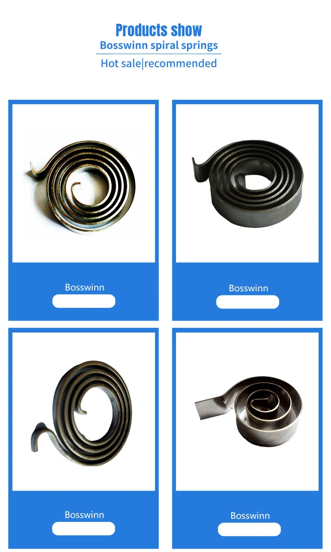 Tailor-Made High-Carbon Alloyed Flat Spring Steel Wires Specific Power Springs