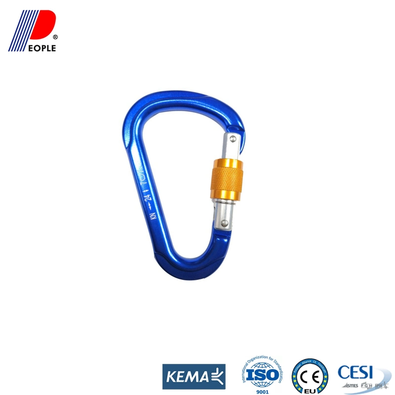 Colorful Strong Metal Carabiner Spring Snap D Type Hook