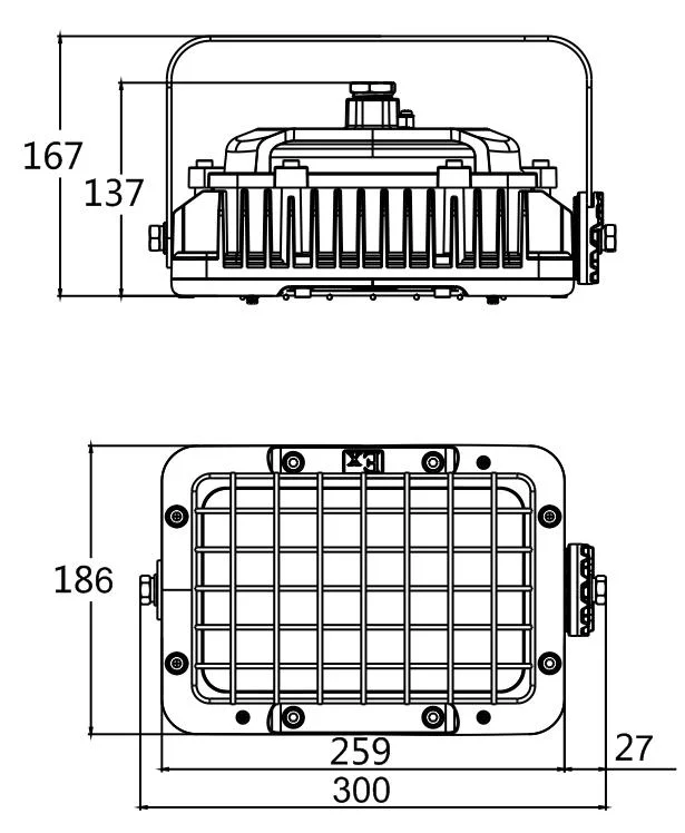 Atex Anti-Explosive LED Flood Spot Light for Zone1 Zone2 Hazardous Area