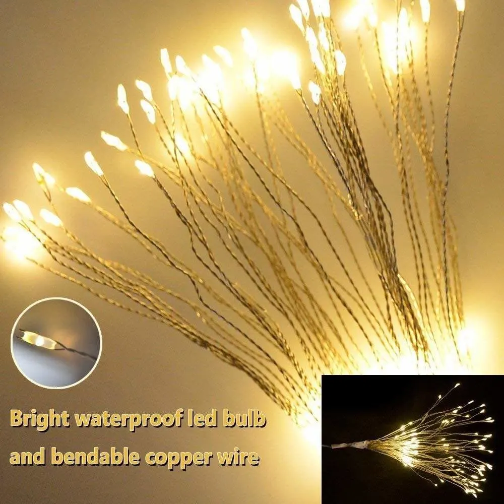 LED Firework Hanging Lights Explosive Remote Control Firework LED String Lights